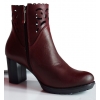Skórzane botki tęgość G 1/2 obcas 7 cm